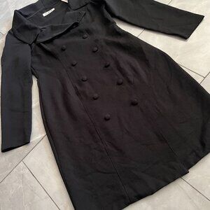 Vintage Le Chateau Black Double Breasted Jacket